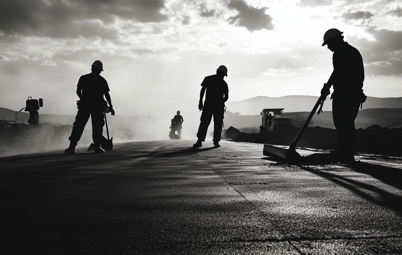 Two Men Working